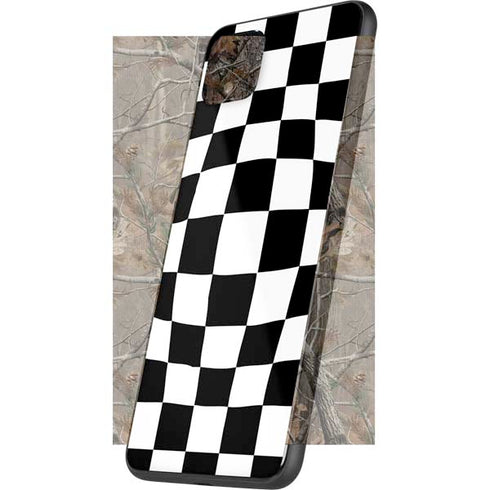 Black and White Zoomed Checkerboard Google Pixel 4 XL Skin